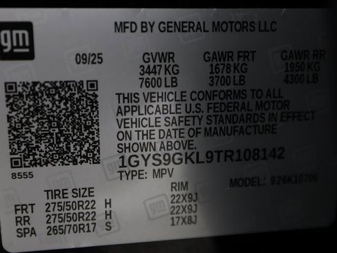 Used 2026 Cadillac Escalade Platinum Sport w/ LPO, Floor Liner Package image 63