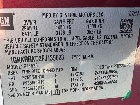 Used 2015 GMC Acadia SLT w/ Open Road Package FWD image 22