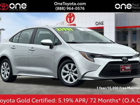 Certified 2024 Toyota Corolla LE FWD image 1