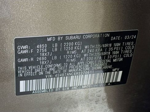 Used 2024 Subaru Outback Limited w/ Popular Package #2 AWD/4WD image 42