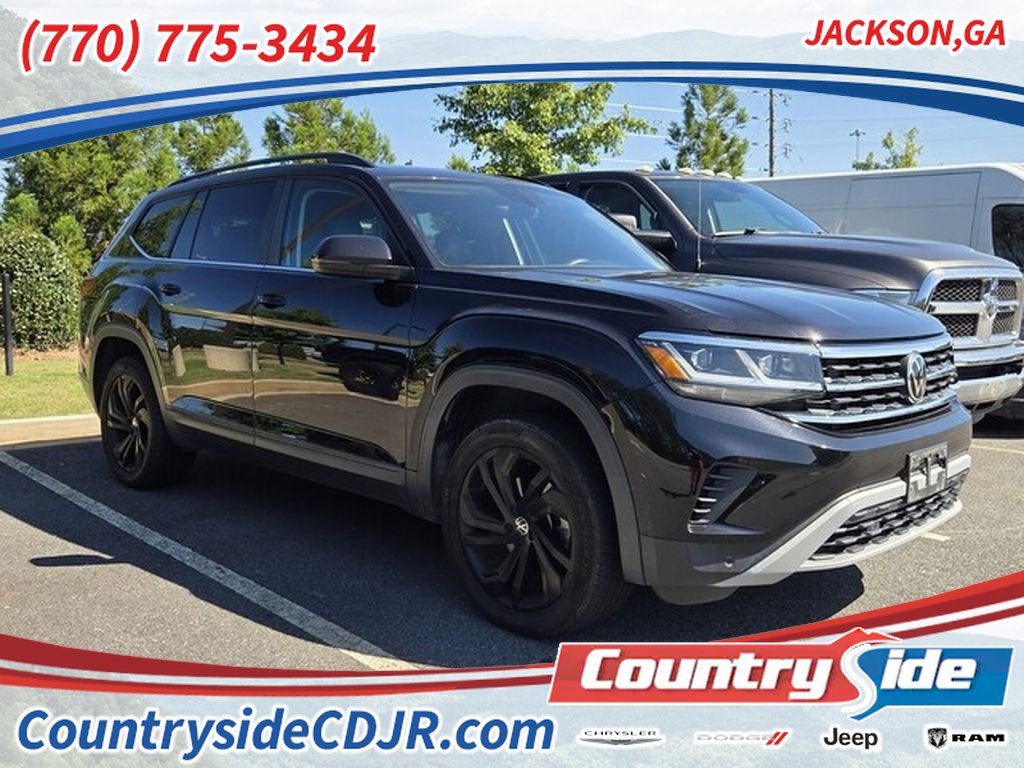 Used 2021 Volkswagen Atlas SE w/ Panoramic Sunroof Package FWD image 1