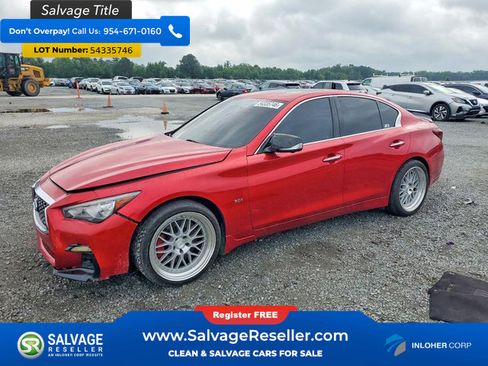 Used 2019 INFINITI Q50 Red Sport 400 w/ Cargo Package (L96) RWD image 1