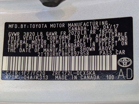 Used 2017 Toyota Corolla SE w/ SE Premium Package FWD image 24