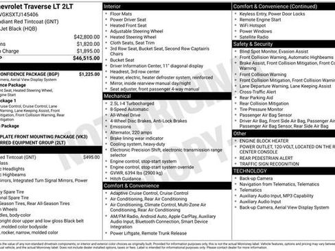 New 2026 Chevrolet Traverse LT w/ Driver Confidence Package image 33