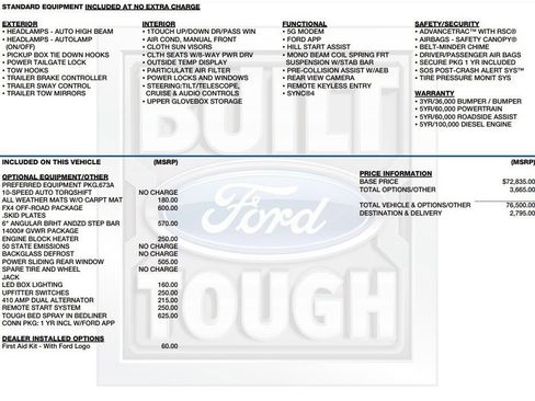 Used 2026 Ford F450 XLT w/ FX4 Off-Road Package AWD/4WD image 2
