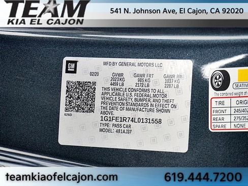 Used 2020 Chevrolet Camaro SS RWD image 35