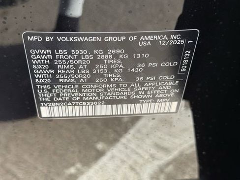 New 2026 Volkswagen Atlas SEL AWD/4WD image 23