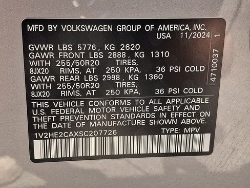 Used 2025 Volkswagen Atlas Cross Sport SE AWD/4WD image 27