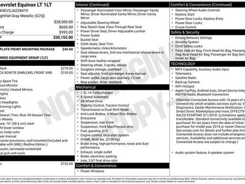 Certified 2018 Chevrolet Equinox LT AWD/4WD image 41