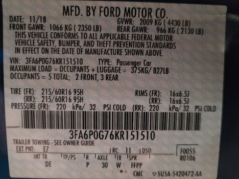 Used 2019 Ford Fusion S FWD image 33