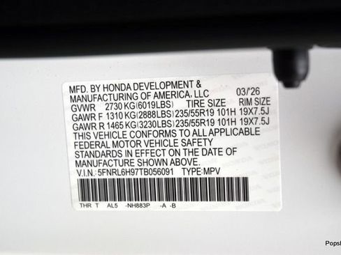 New 2026 Honda Odyssey Elite image 22