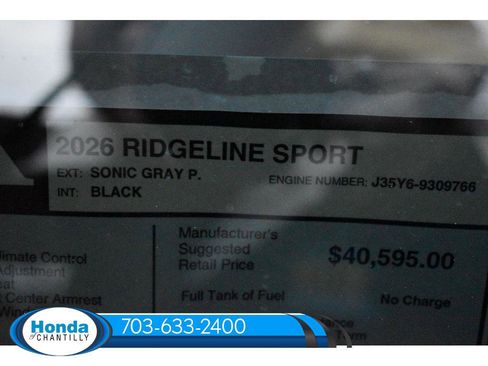 New 2026 Honda Ridgeline Sport image 37