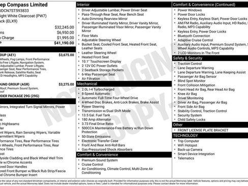 Certified 2025 Jeep Compass Limited w/ Elite Group AWD/4WD image 27