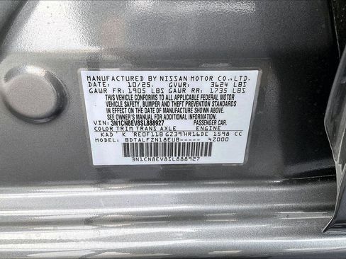 New 2025 Nissan Versa SV image 14