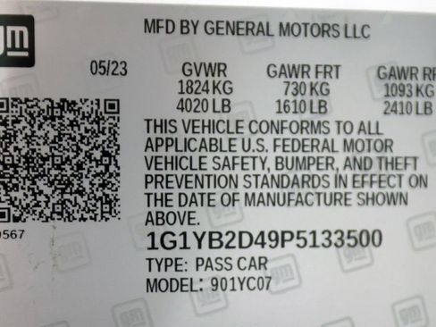 Used 2023 Chevrolet Corvette Stingray Preferred Cpe w/ 2LT RWD image 48