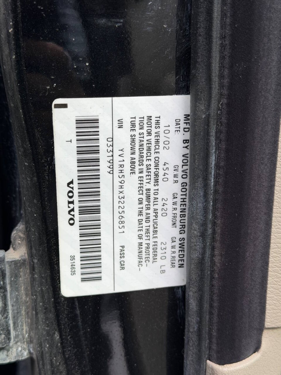 Used 2003 Volvo S60 2.5T AWD/4WD image 18