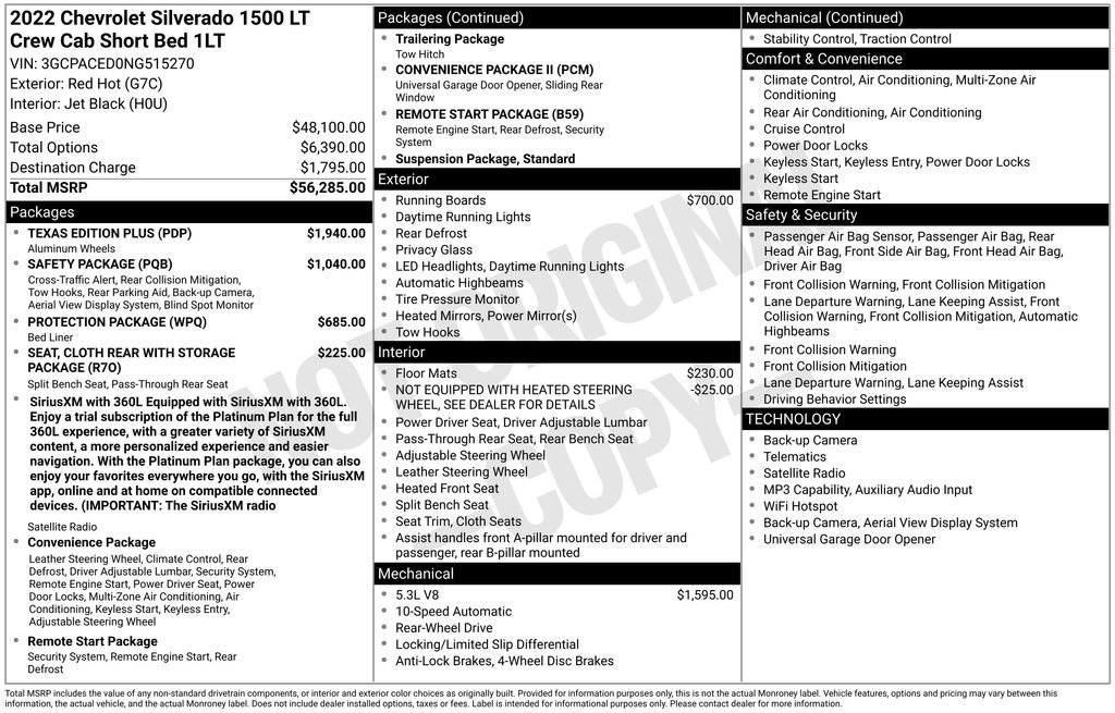 Used 2022 Chevrolet Silverado 1500 LT w/ Texas Edition Plus RWD image 43