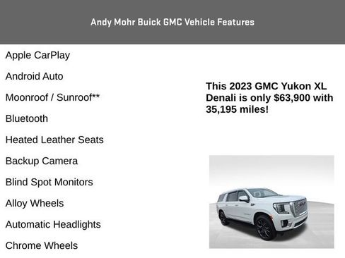 Used 2023 GMC Yukon XL Denali w/ Max Trailering Package image 4