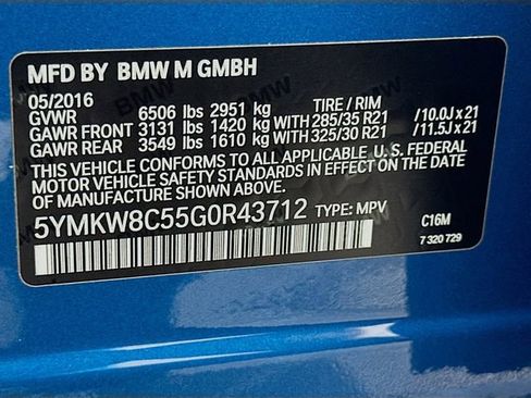 Used 2016 BMW X6 M image 33