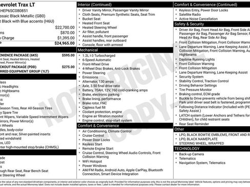 Used 2025 Chevrolet Trax LT w/ LT Convenience Package image 10