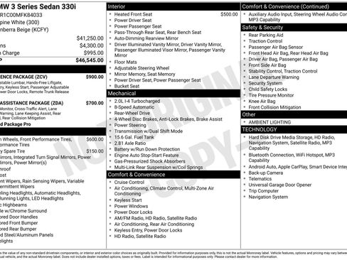 Used 2021 BMW 330i Sedan w/ Convenience Package image 42