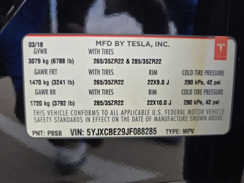 Used 2018 Tesla Model X 100D AWD/4WD image 31