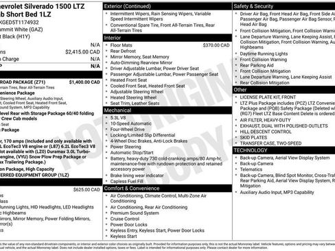 New 2026 Chevrolet Silverado 1500 LTZ w/ Z71 Off-Road Package AWD/4WD image 2