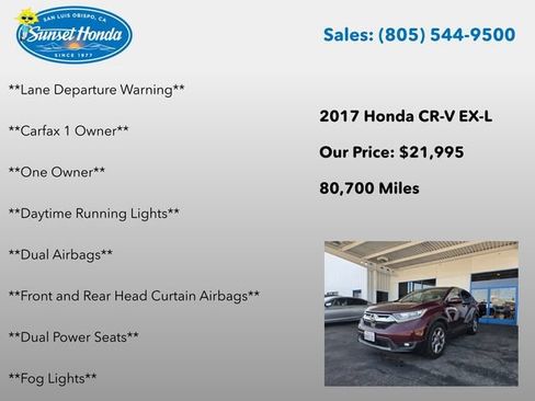Used 2017 Honda CR-V EX-L image 7