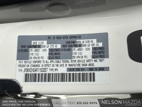 Certified 2024 MAZDA CX-90 3.3 Turbo w/ Premium Plus Pkg AWD/4WD image 31