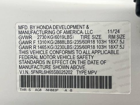 Certified 2025 Honda Odyssey EX-L image 33