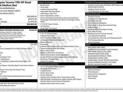 Used 2024 Toyota Tacoma TRD Off-Road w/ TRD Off Road Upgrade Package image 7