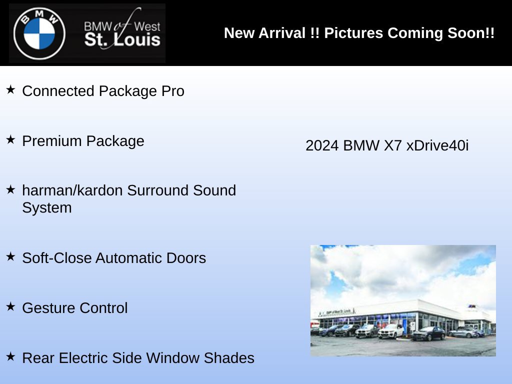 Used 2024 BMW X7 xDrive40i w/ Premium Package AWD/4WD image 2