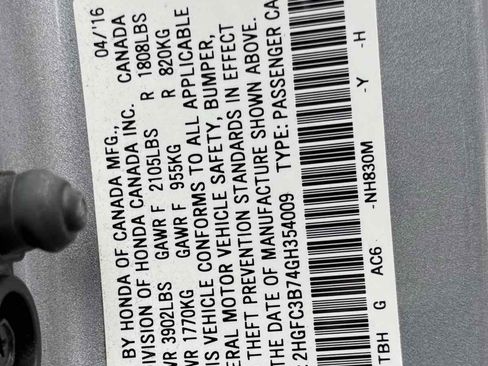 Used 2016 Honda Civic EX-L image 33