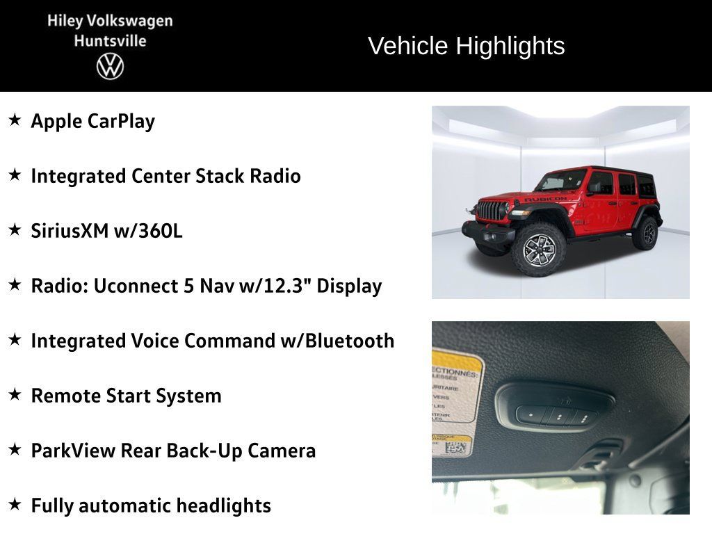 Used 2024 Jeep Wrangler Unlimited Rubicon w/ Technology Group AWD/4WD image 13