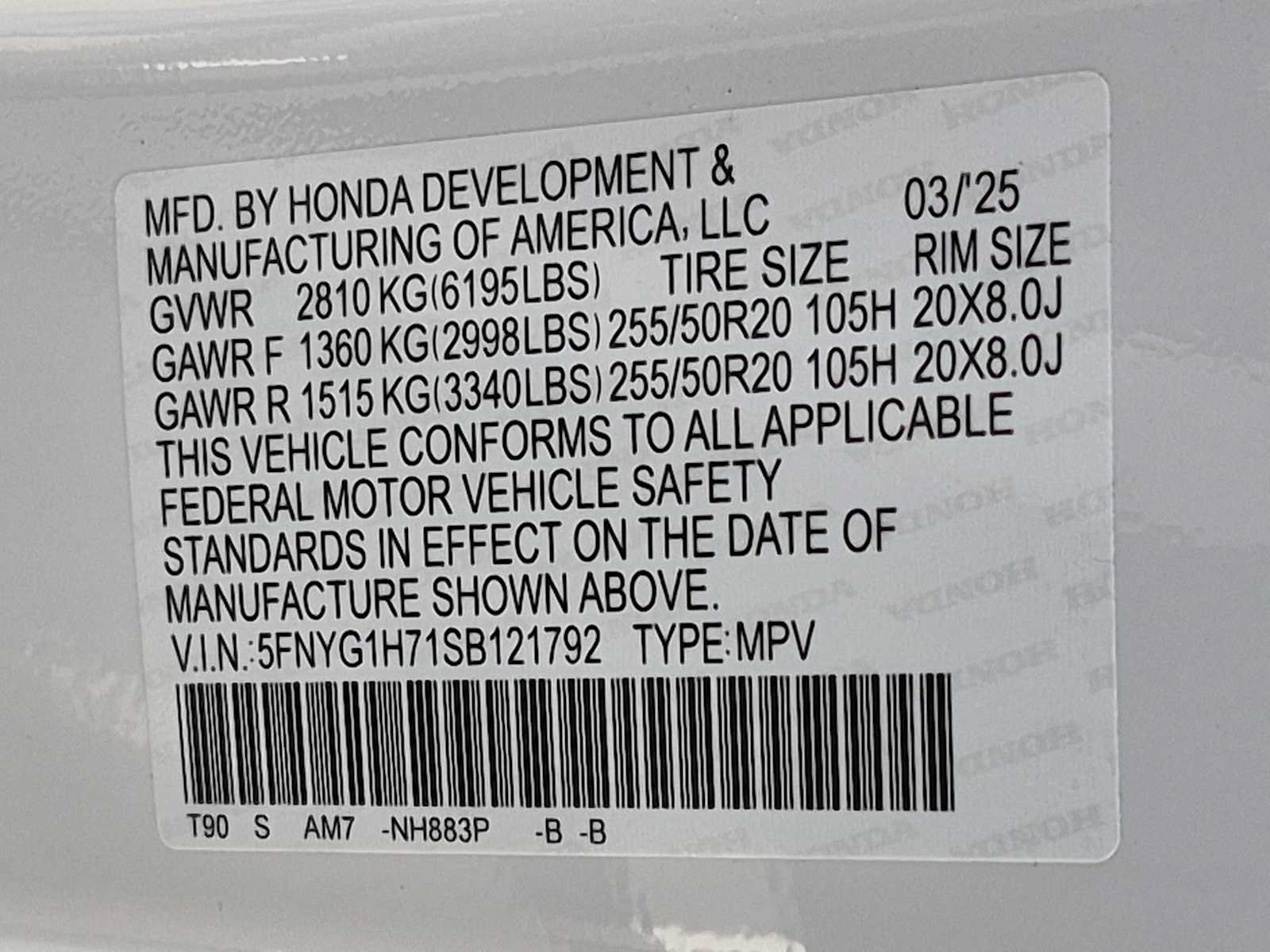Certified 2025 Honda Pilot Touring image 34