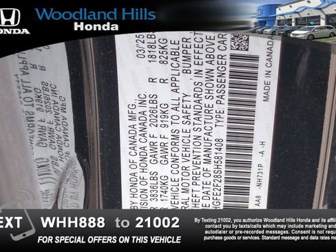 Certified 2025 Honda Civic LX image 26