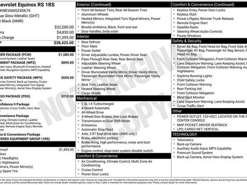Used 2022 Chevrolet Equinox RS w/ RS Leather Package image 36