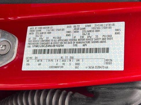 Used 2022 Ford Escape SEL image 22