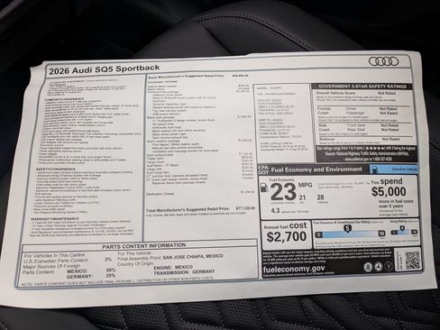 New 2026 Audi SQ5 Premium Plus AWD/4WD image 16