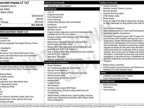 Used 2019 Chevrolet Impala LT image 2