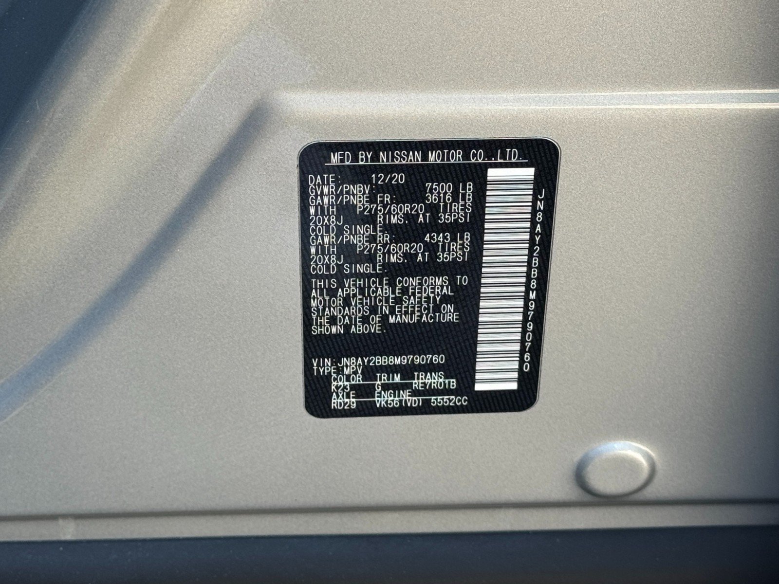Used 2021 Nissan Armada SL w/ Captain's Chairs Package AWD/4WD image 49