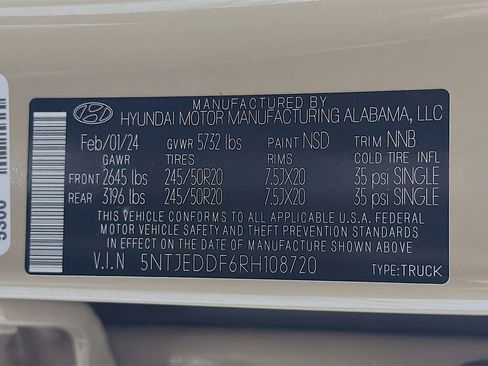 Used 2024 Hyundai Santa Cruz Limited image 35