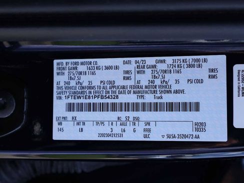 Used 2023 Ford F150 Tremor w/ Trailer Tow Package AWD/4WD image 21