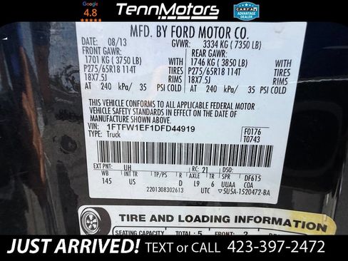 Used 2013 Ford F150 XLT w/ Luxury Equipment Group AWD/4WD image 26