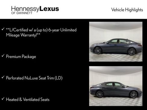 Certified 2025 Lexus ES 300h w/ Premium Package image 12