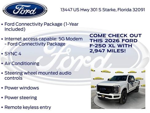 New 2026 Ford F250 XL w/ STX Appearance Package AWD/4WD image 25