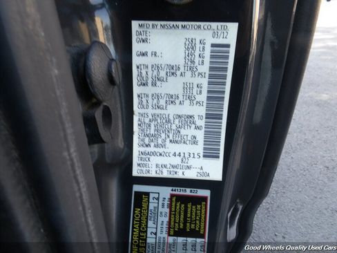 Used 2012 Nissan Frontier SV w/ SV Premium Utility Pkg AWD/4WD image 22