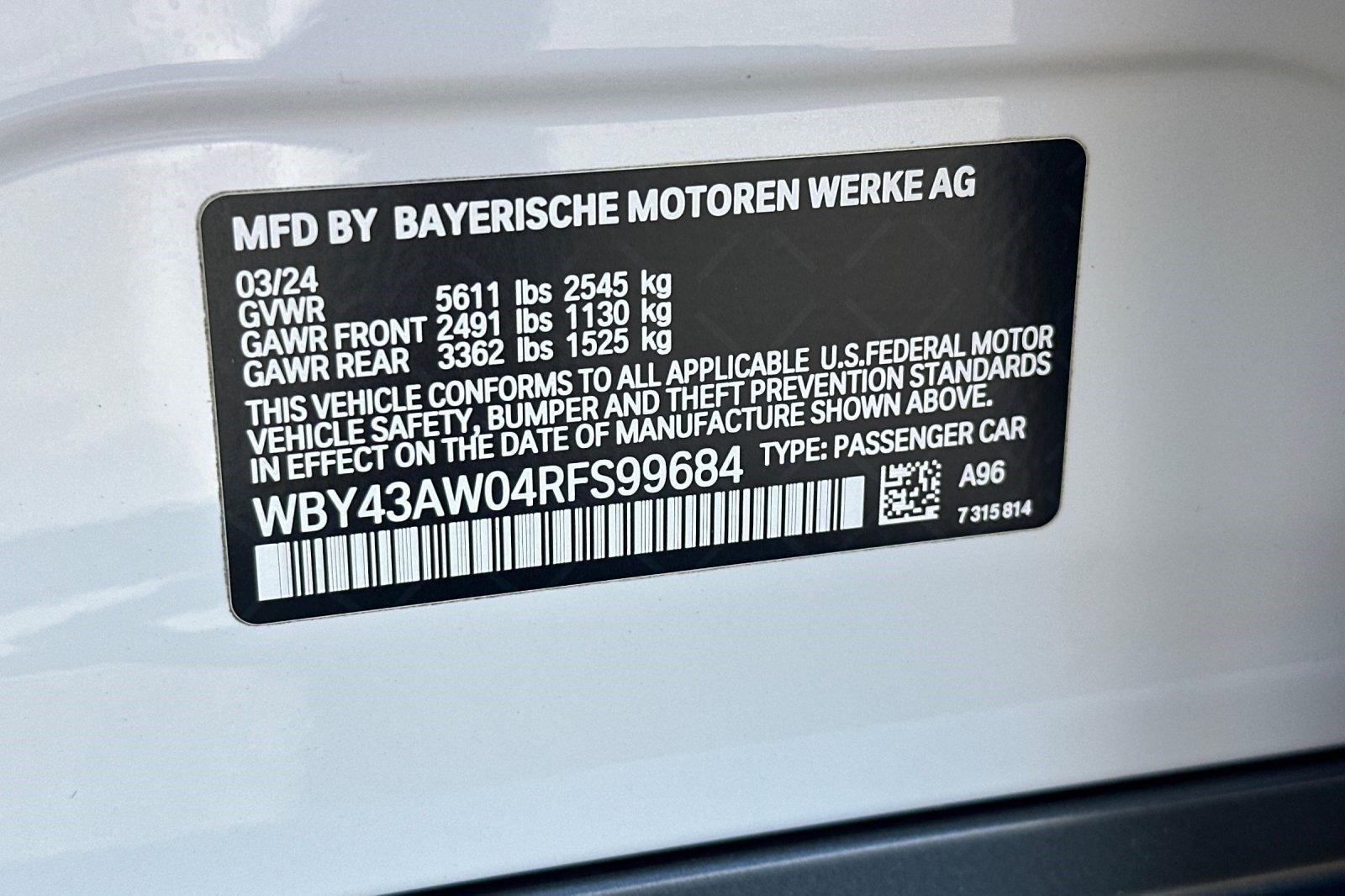 Used 2024 BMW i4 eDrive35 w/ Parking Assistance Package RWD image 39