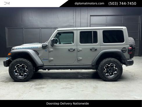 Used 2023 Jeep Wrangler Unlimited Rubicon 4xe w/ Steel Bumper Group image 3
