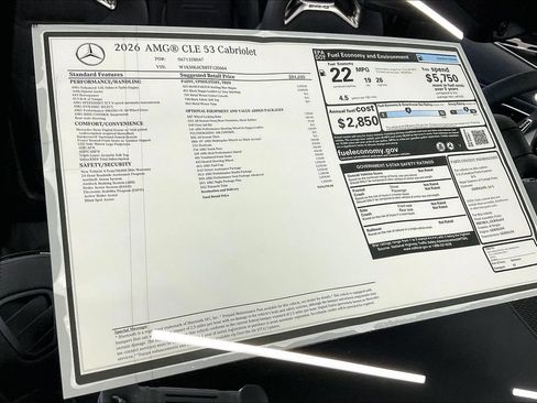 New 2026 Mercedes-Benz CLE 53 AMG 4MATIC Cabriolet image 13